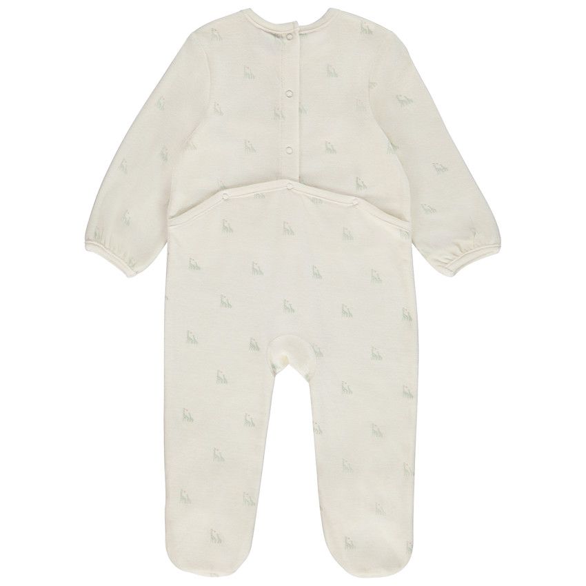 Lot de 3 dors-bien girafes en velours pour bébé fille avec ouvertures différentes selon l'âge - Rose