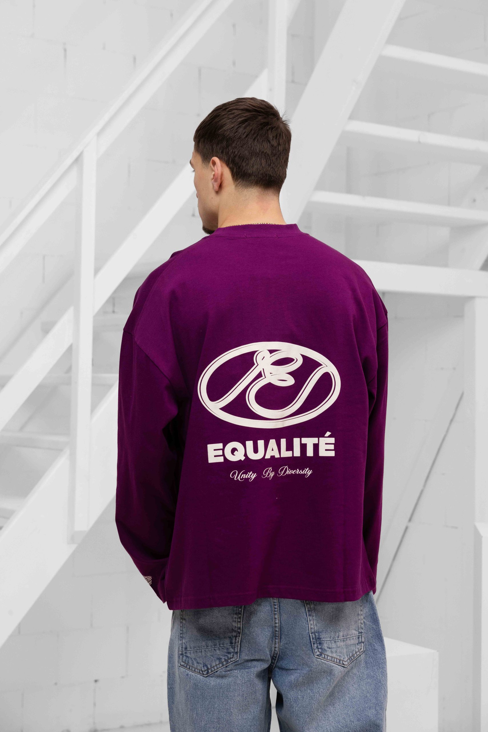 Equalité Arid Longsleeve T-Shirt Heren Paars