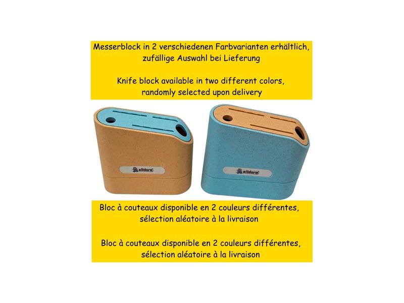 alldoro Messerblock für die Kinderküche, 7-teilig Kinder-Messerblock-Set