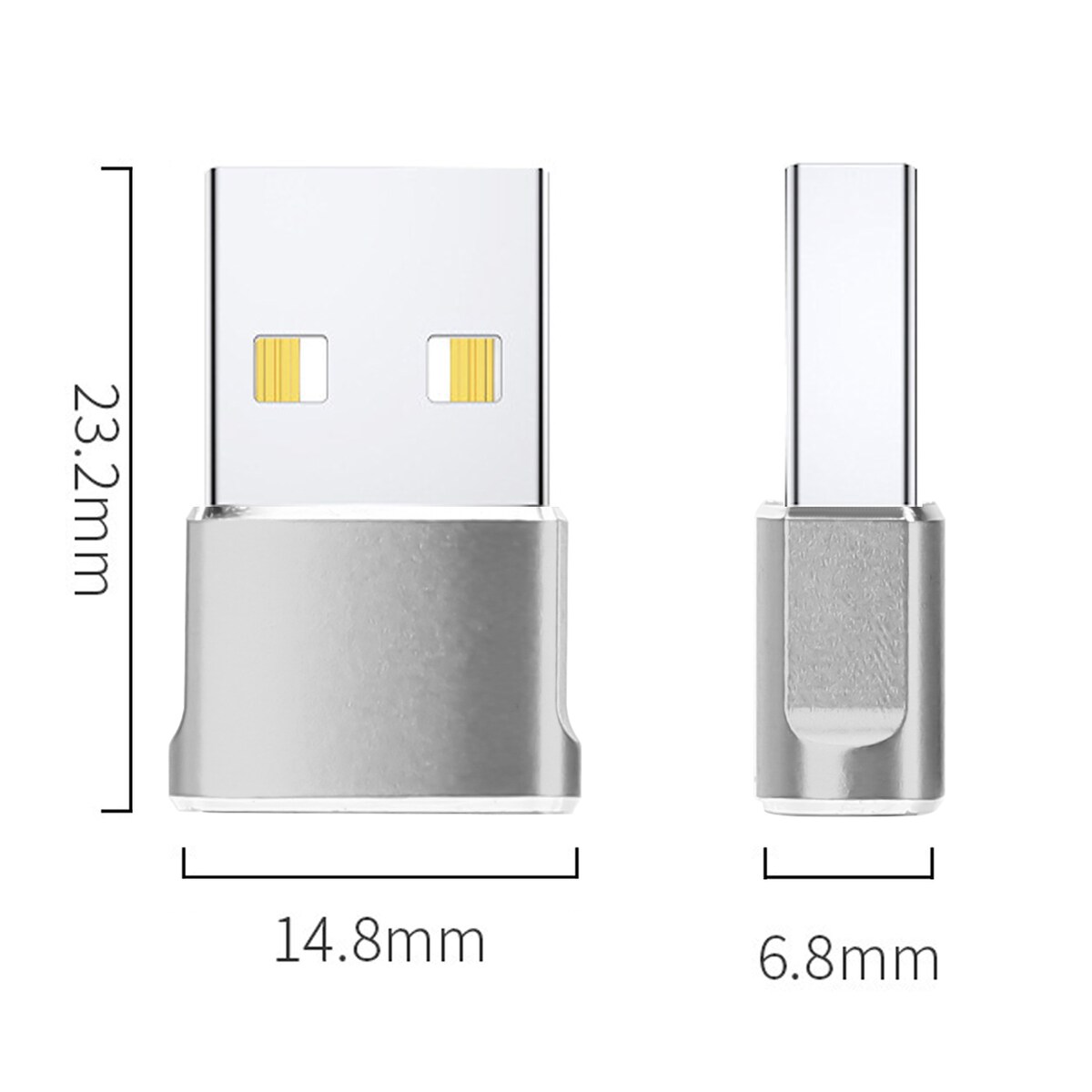 3x USB-adapteromformer fra USB C til USB-adapter