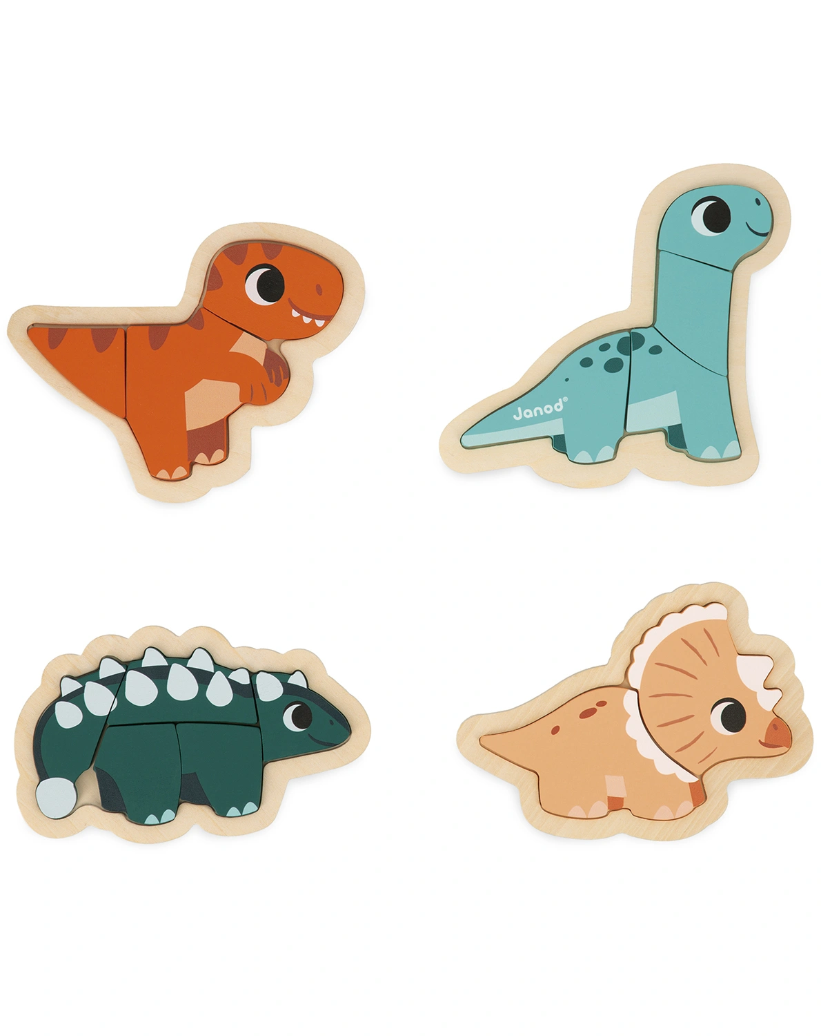 Formenpuzzle DINO aus Holz