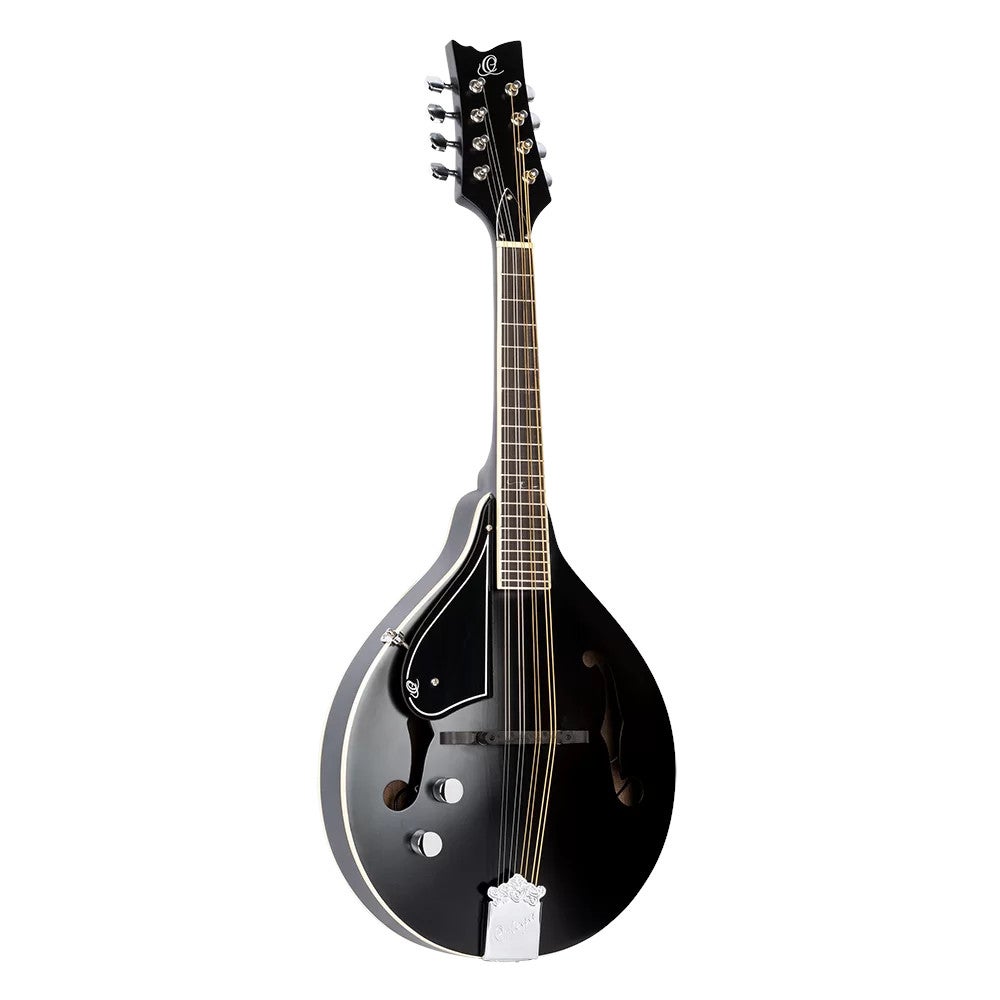 Ortega RMAE40SBK-L A-style Series Left-handed Mandolin Satin Black linkshandige mandoline met gigbag