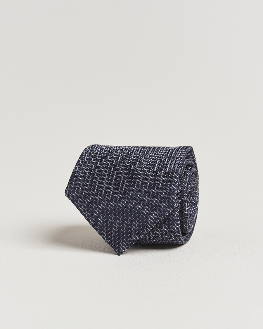 Canali 5-Fold Silk Tie Navy