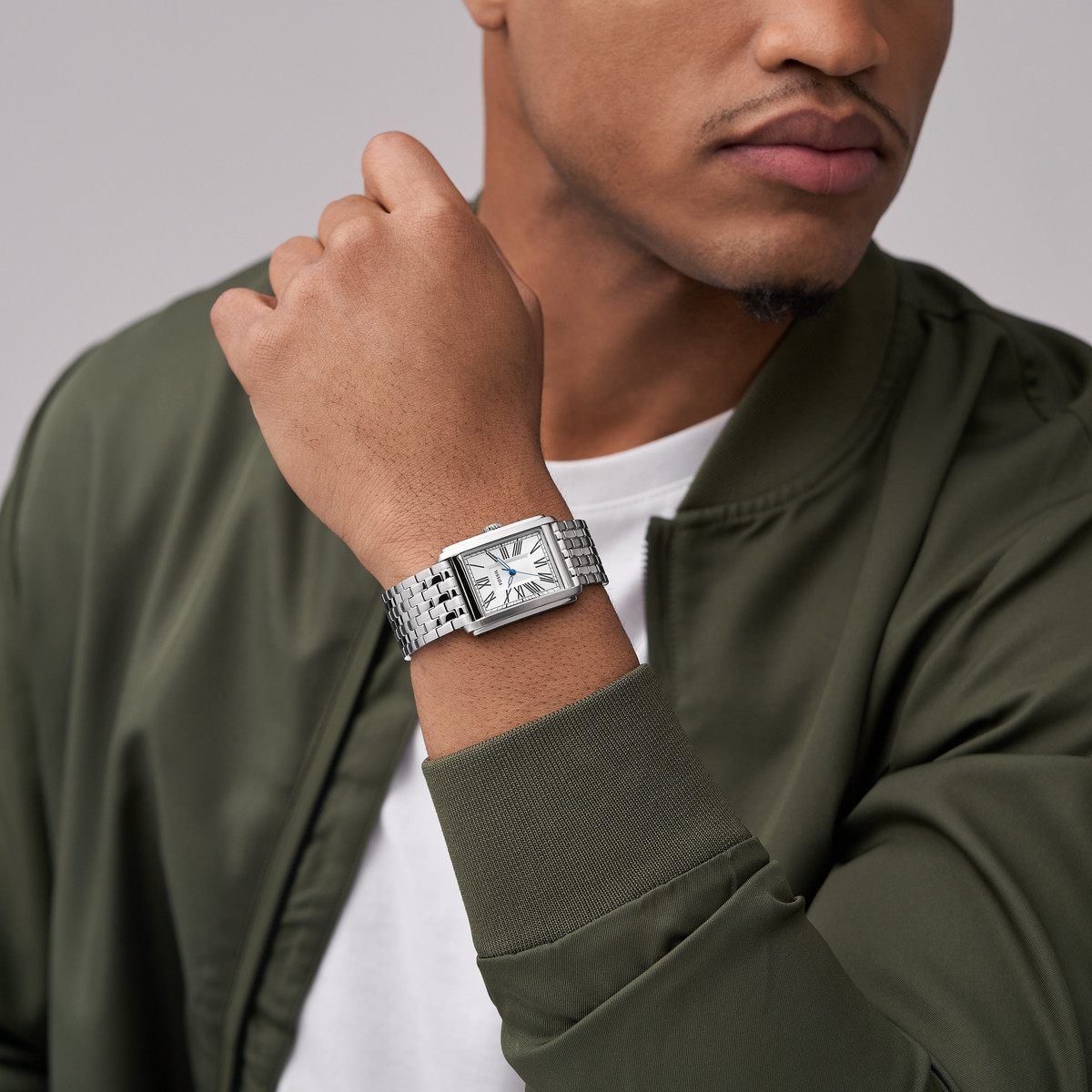 Montre FOSSIL carraway homme bracelet acier inoxydable argent