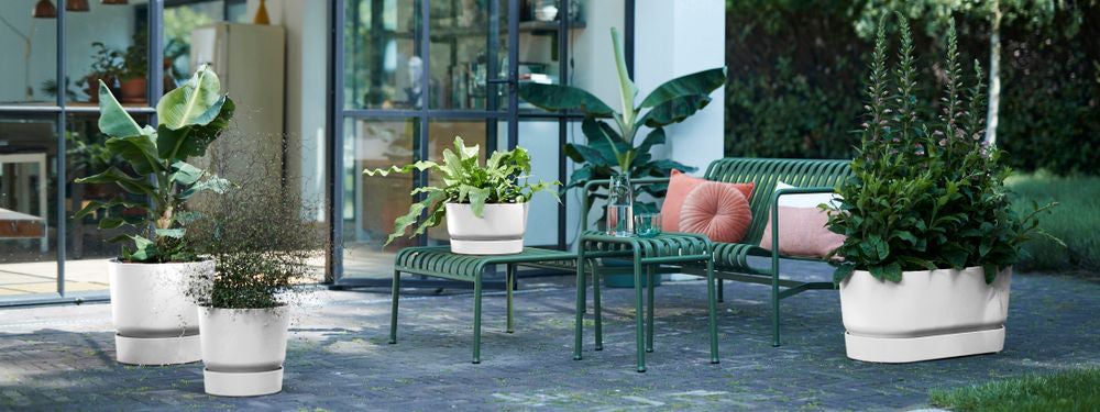 Elho bloempot Greenville wit D 32,5 H 19,4 cm