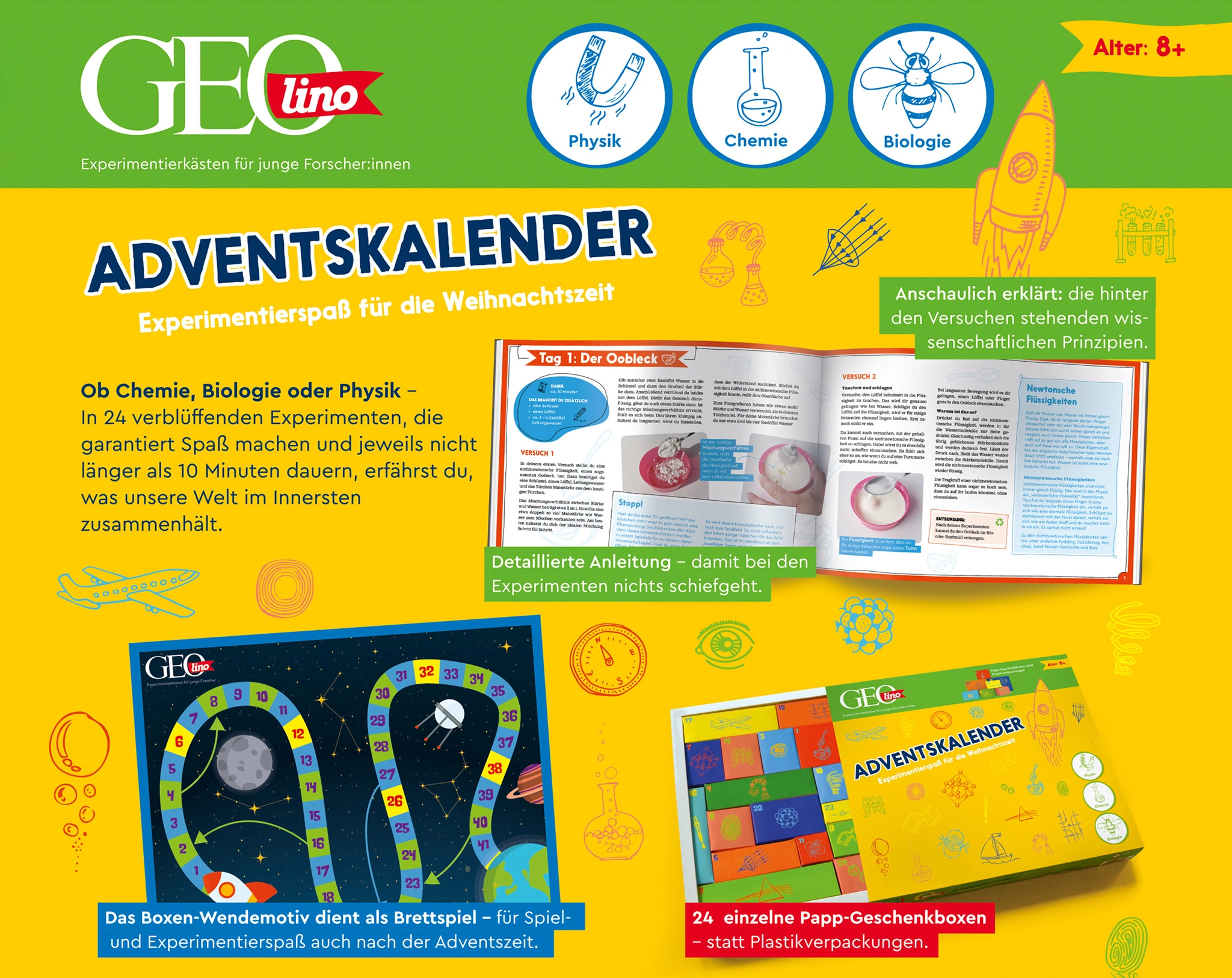 GEOLINO Adventskalender NATURWISSENSCHAFTEN