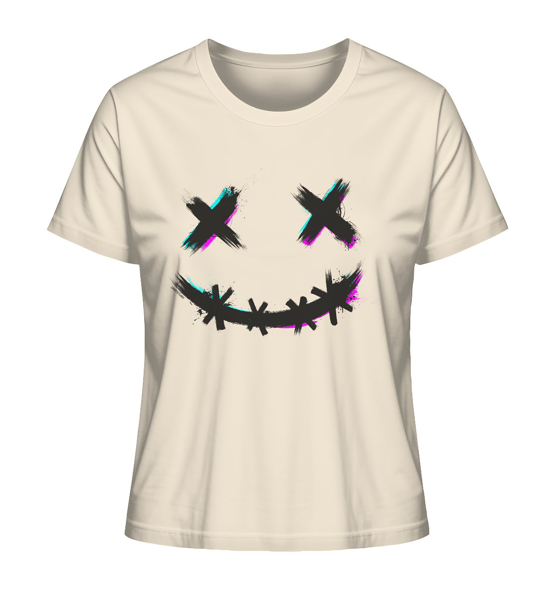 DartSturm - Scary Smile Schwarz - Ladies Organic Shirt