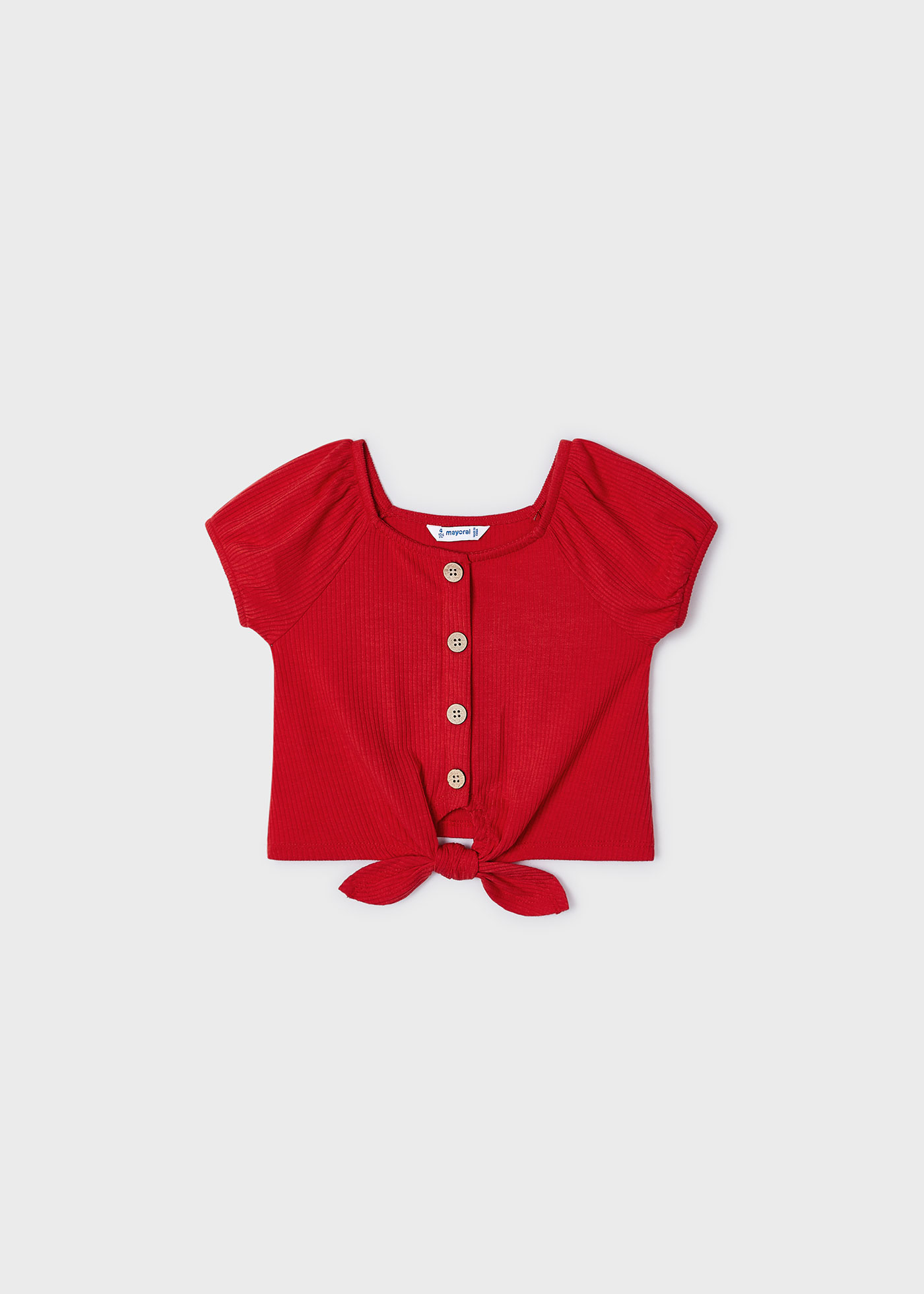 Camiseta canelada Jade para meninas
