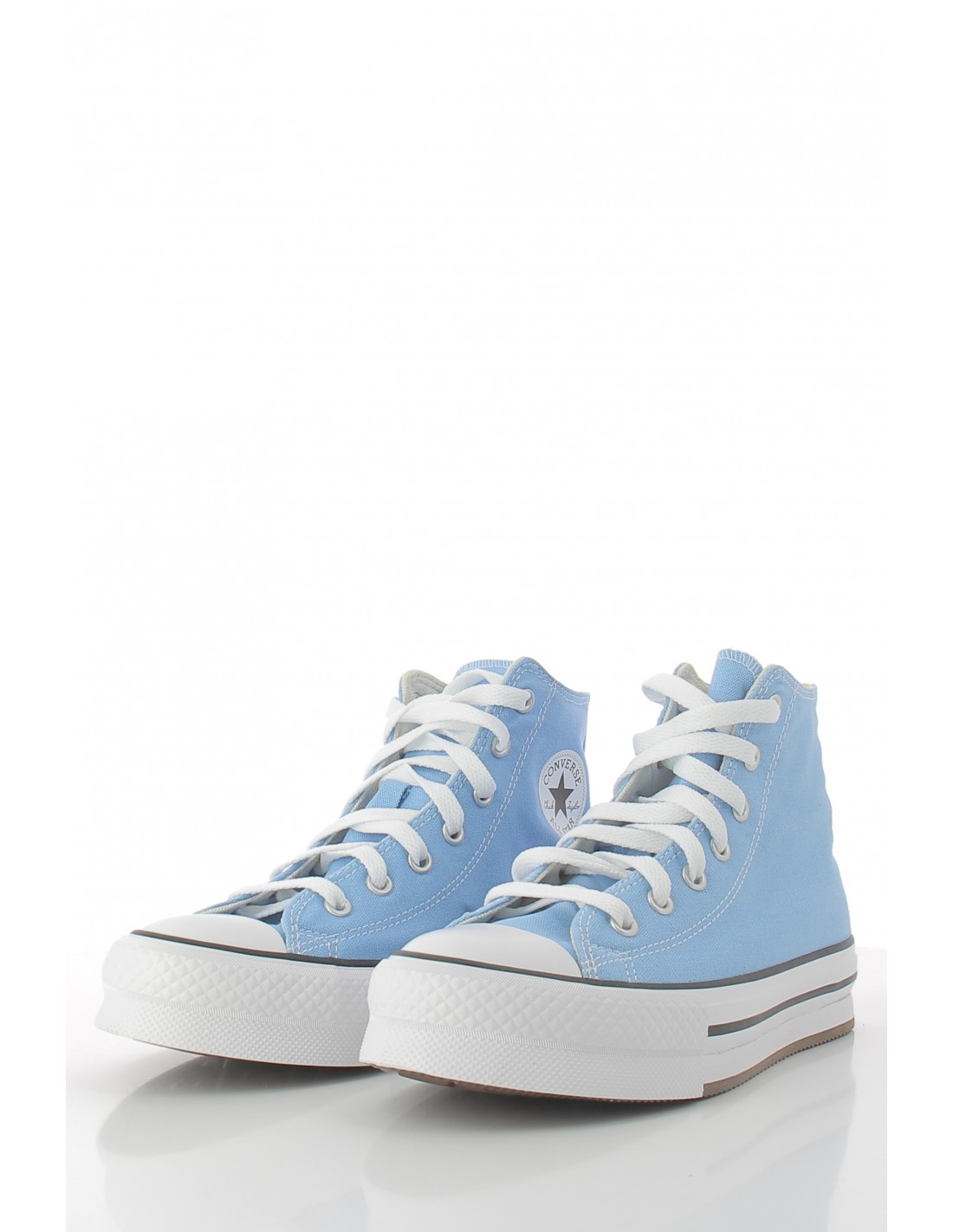 converse Sneakers montantes femme ctas eva lift hi lt. blue/white/black