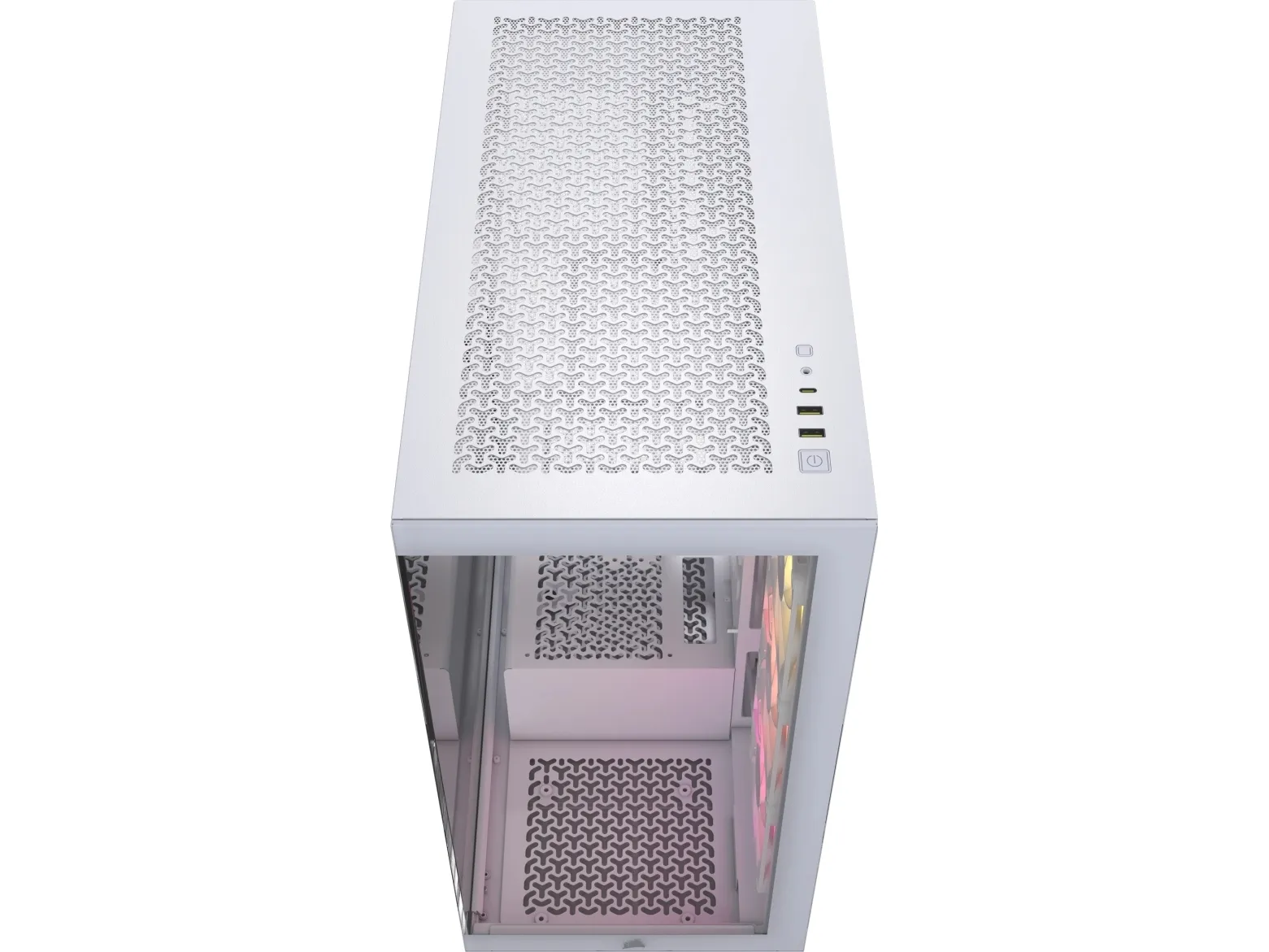 CORSAIR iCUE LINK 3500X RGB - Mid tower - udvidet ATX - sidepanel med vindue (hærdet glas) - ingen strømforsyning (ATX) - hvid - USB/Lyd