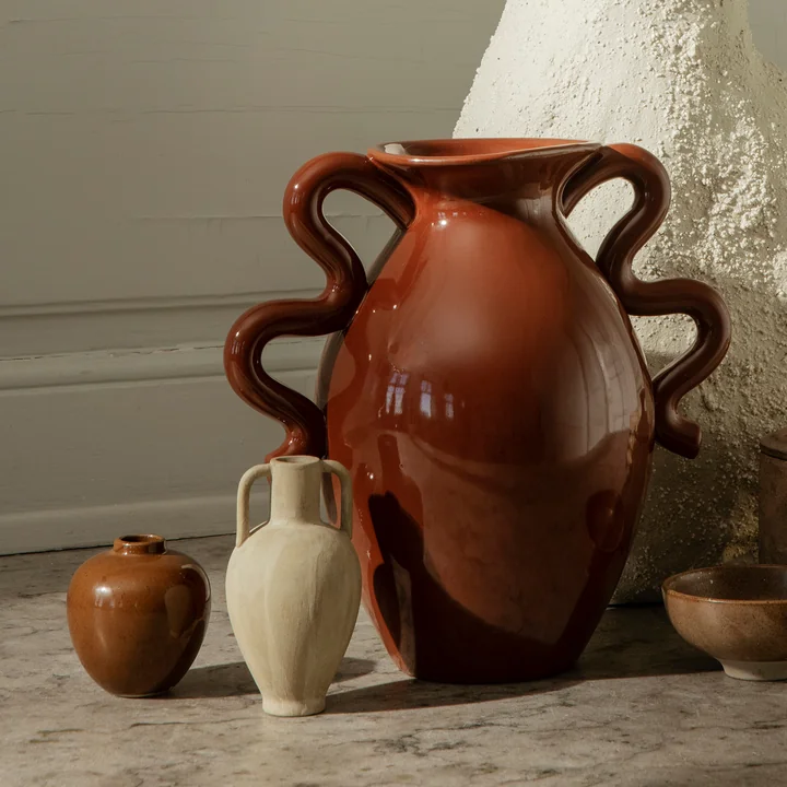 Ferm Living - Verso Blumenvase, H 27 cm, cream
