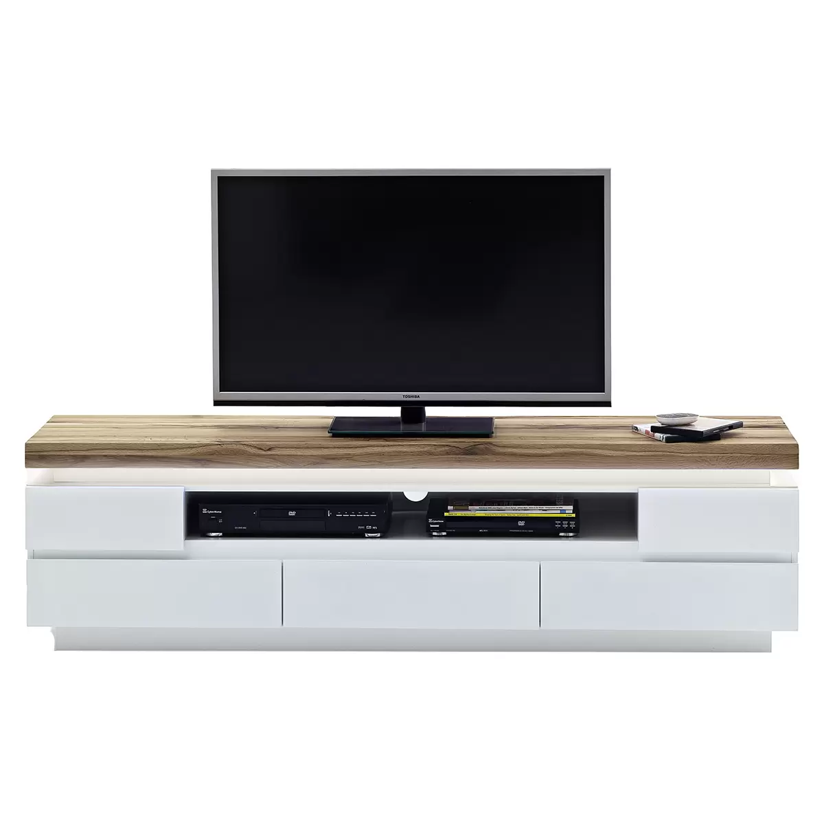 Lowboard Romina Artisan Eiche,weiss