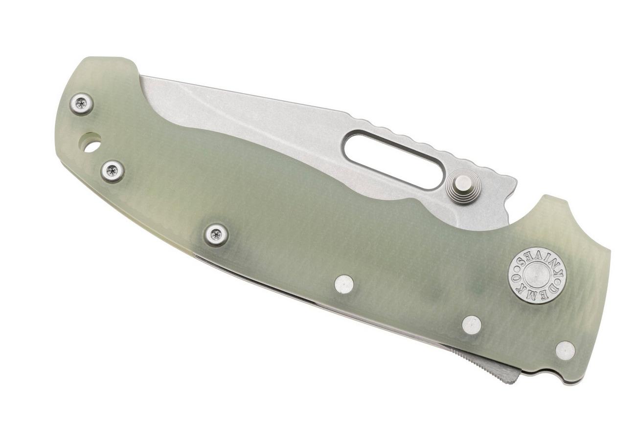 Demko Knives MG AD20S Shark-Lock, MagnaCut Clip Point MGAD20S-MAG-PN-G10 Natural G10, zakmes