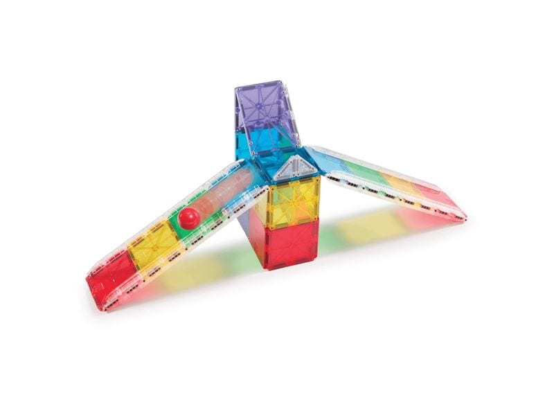 Magna-Tiles Rail Racers 33 Teile Rennbahn-Set mit 33 magnetischen Bauteilen