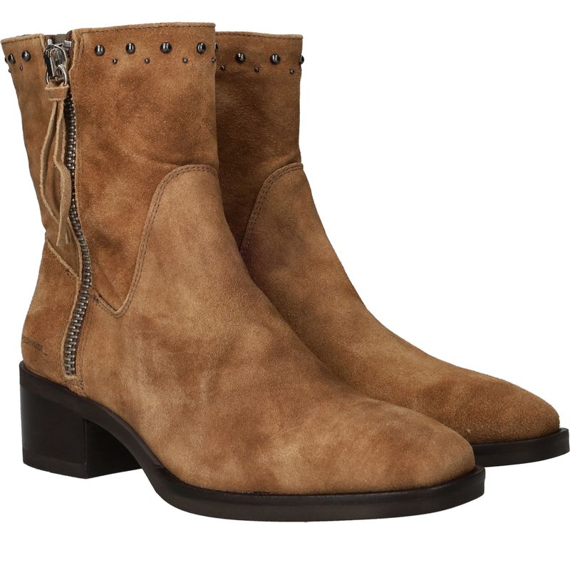 Piedi Nudi Enkellaarsjes Cognac Dames