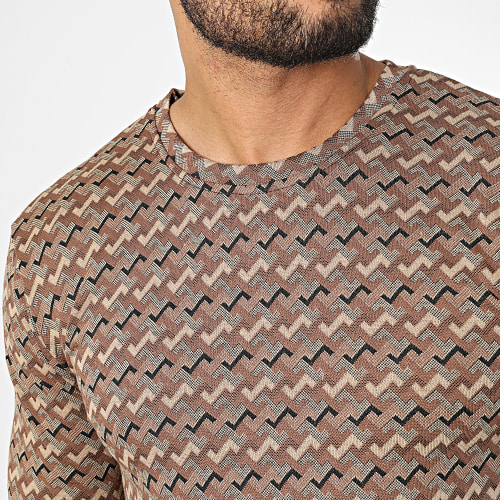 Tee Shirt Manches Longues X Marron