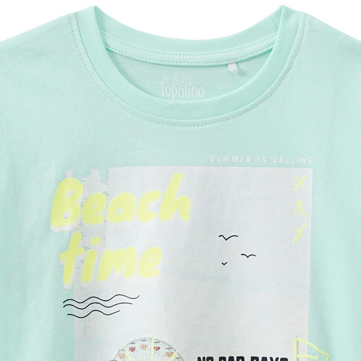 Topolino Jungen T-Shirt mit Foto-Print hellgrün