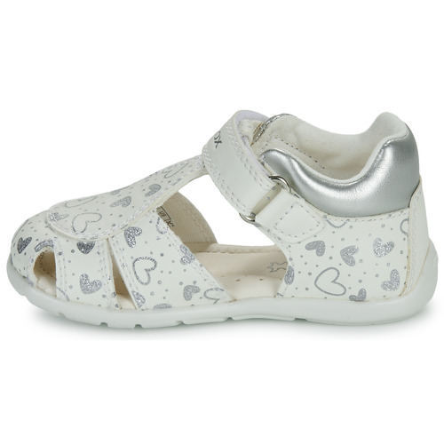 Geox - B ELTHAN GIRL - Blanc / Argenté