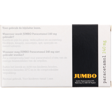 Jumbo Paracetamol 240mg zetp 10st