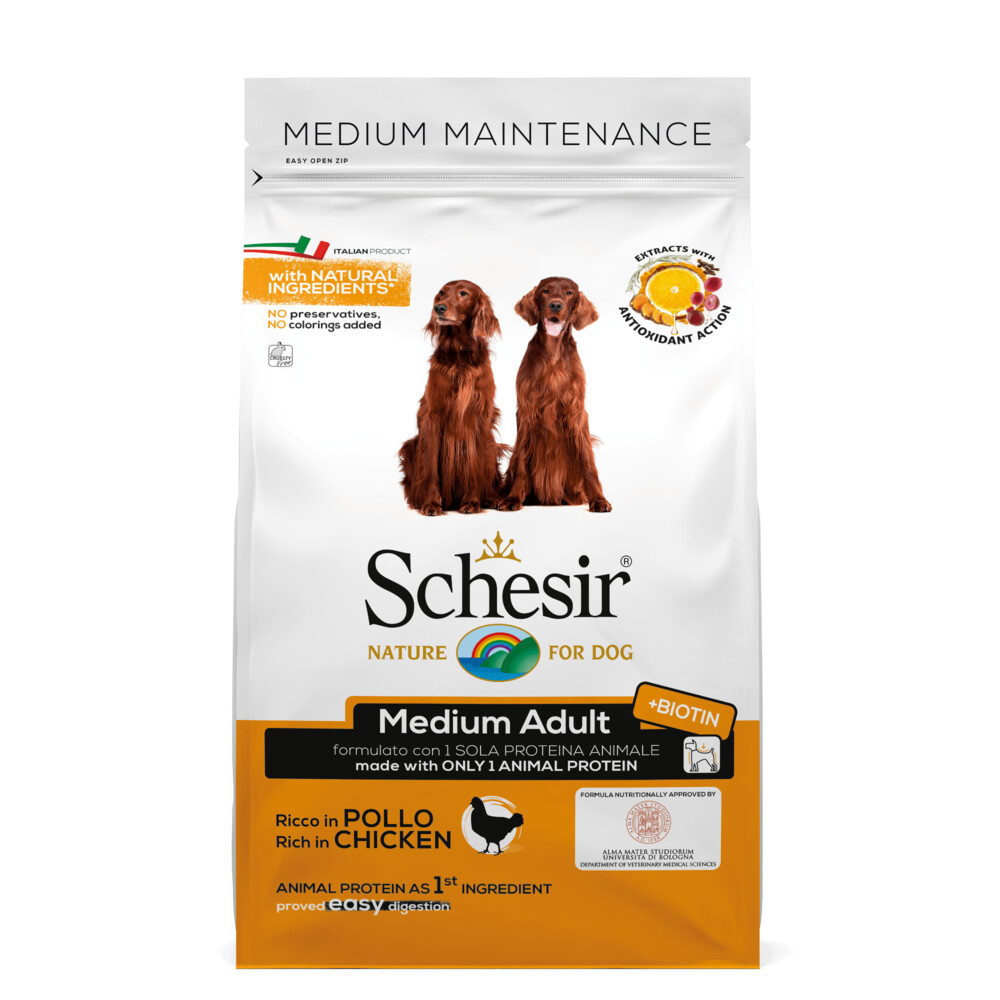 Schesir Hond Dry Maintenance Medium Kip3 kg
