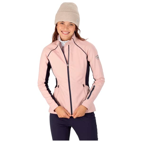 Veste ski de fond ROSSIGNOL W SOFTSHELL JKT POWDER PINK