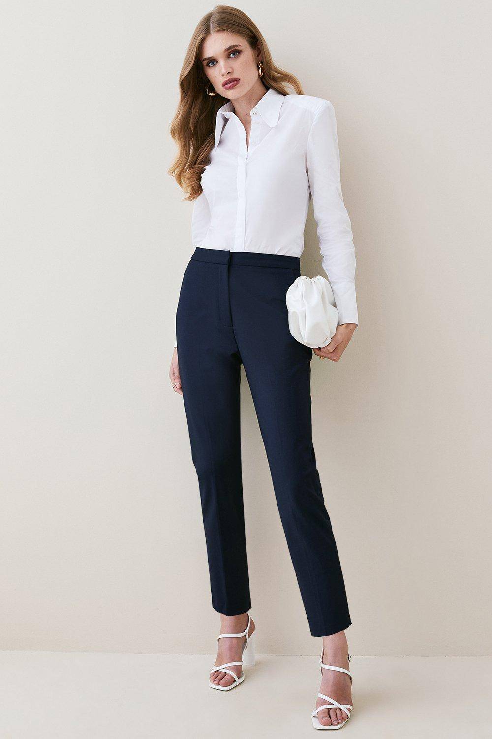KarenMillen Pantalon Tissé Techno Essentiel
