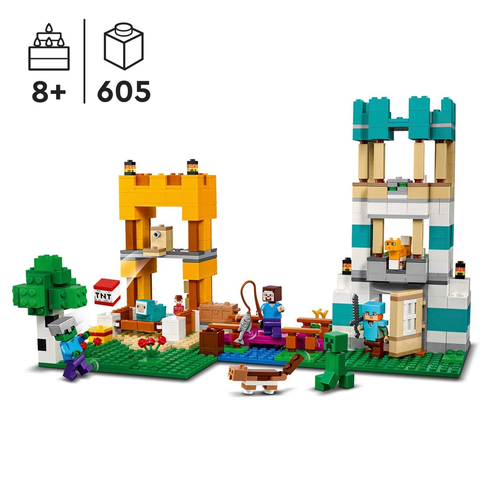 LEGO Minecraft 21249 Die Bastelbox 4.0 2-in-1 Bauset