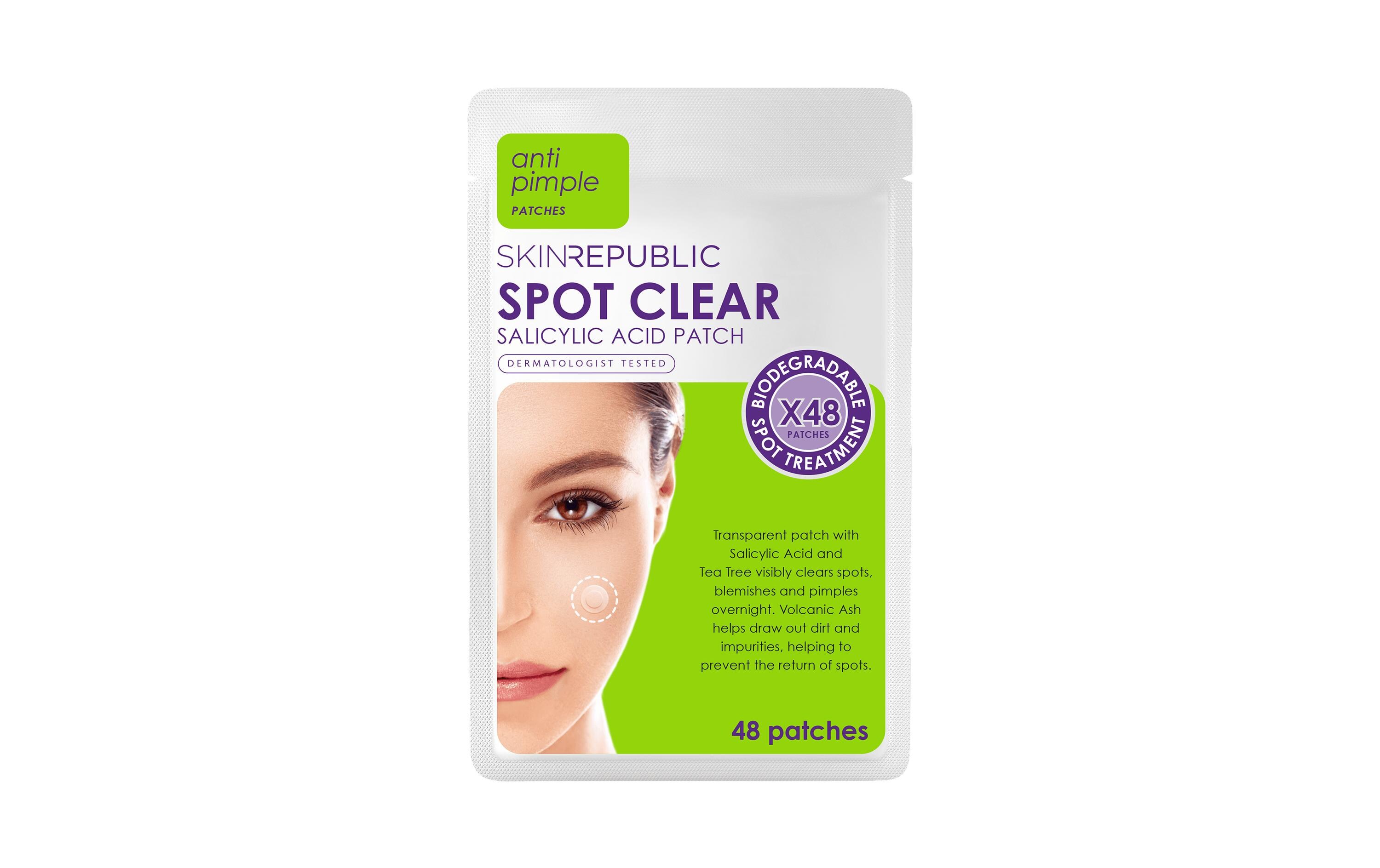 Spot Clear Patches 48 StückTransparente Patches mit Salicylsäure und Teebaum zur Reduktion von Hautflecken
