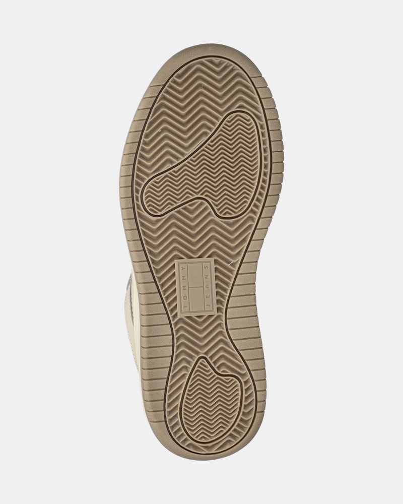 Tommy Jeans Retro Basket Flatform Metal Lage sneakers  - wit