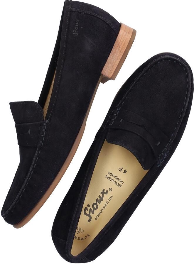 SIOUX Loafers Rosikena-700 Maat: 37 5 Materiaal: Suède Kleur: Blauw