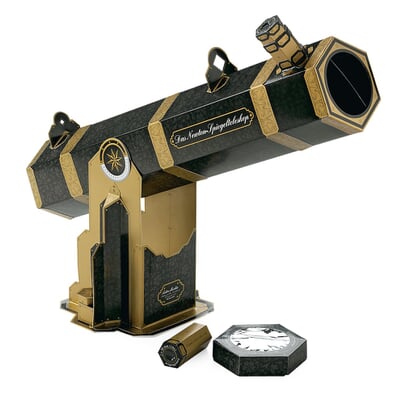 AstroMedia Bausatz Newton-Spiegelteleskop mit Sonnenfilter