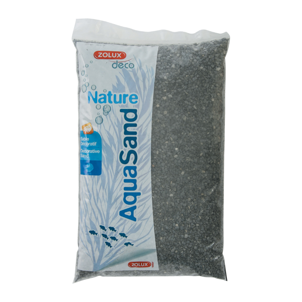 Sol décoratif aquasand basalte noir 10 kg