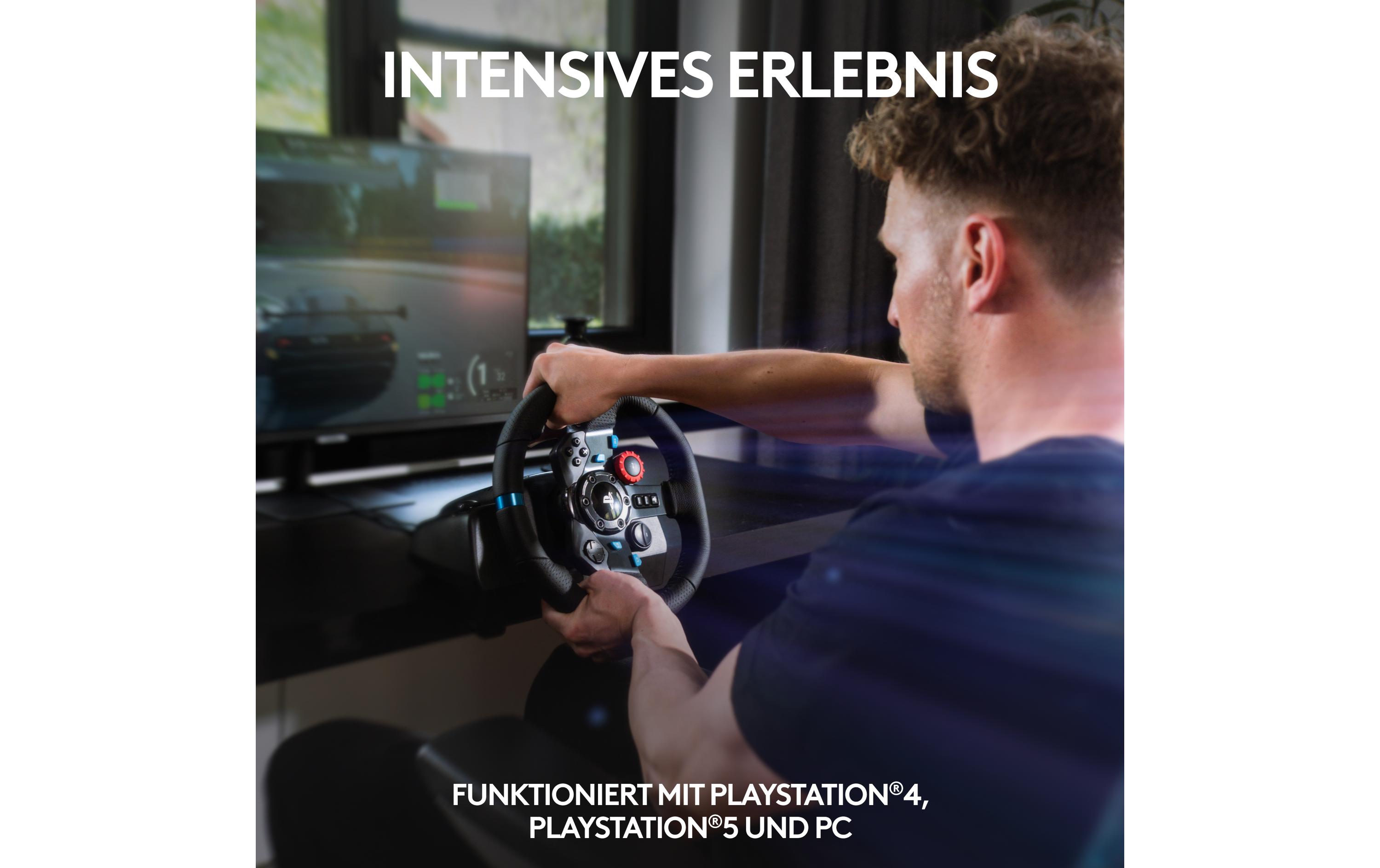 Lenkrad G29 Driving Force PS5 / PS4 / PS3 / PC<br>Rennlenkrad und Pedale für PS5, PS4, PS3 und PC