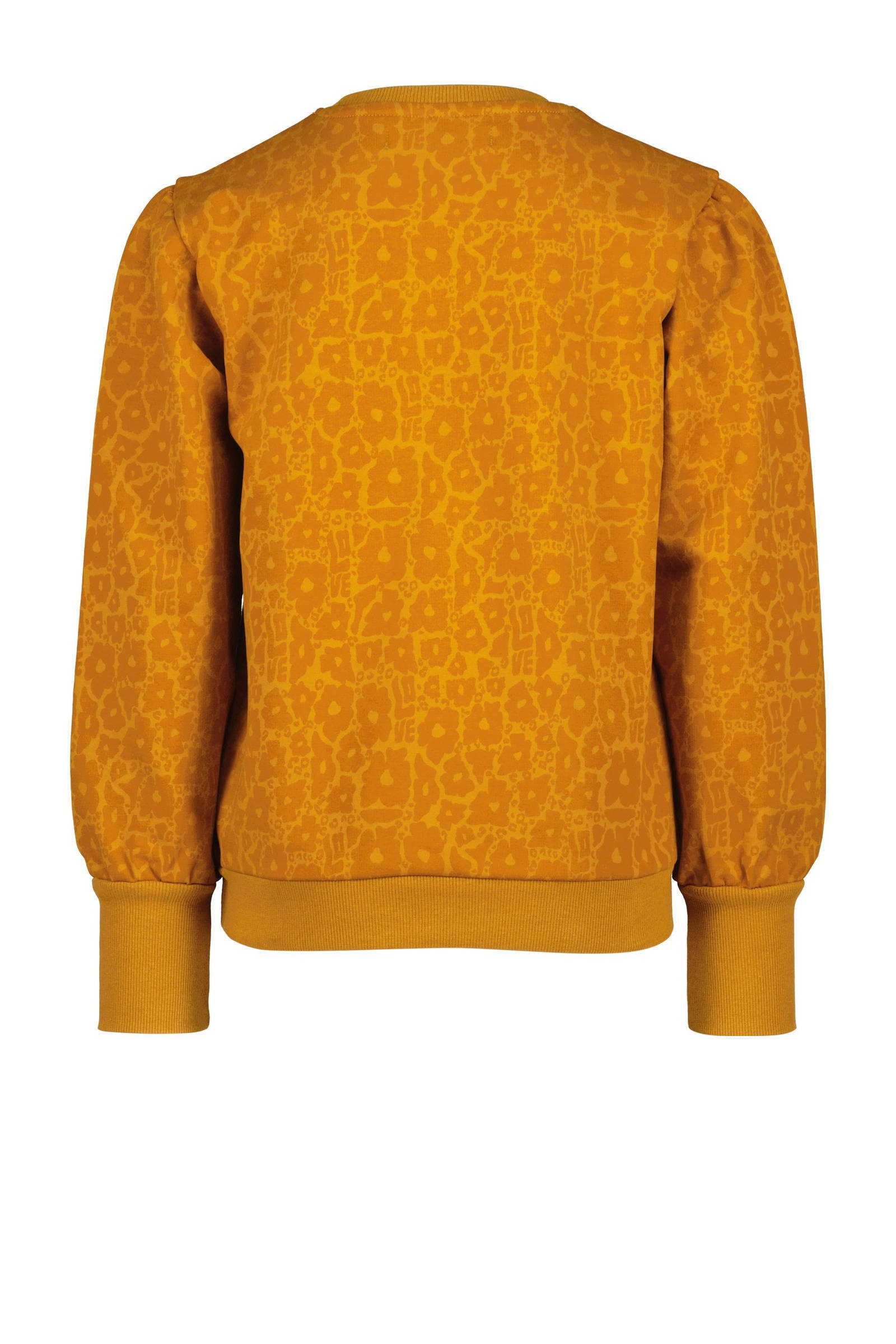 4PRESIDENT Ines sweater met all over print bruin