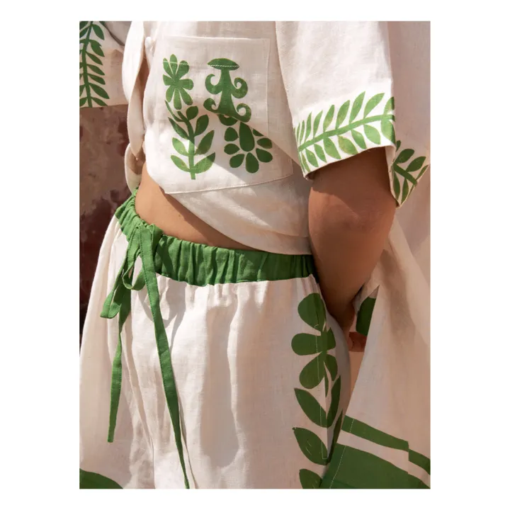 Soleil Soleil Short Abbey Vestige Lin | Blanc