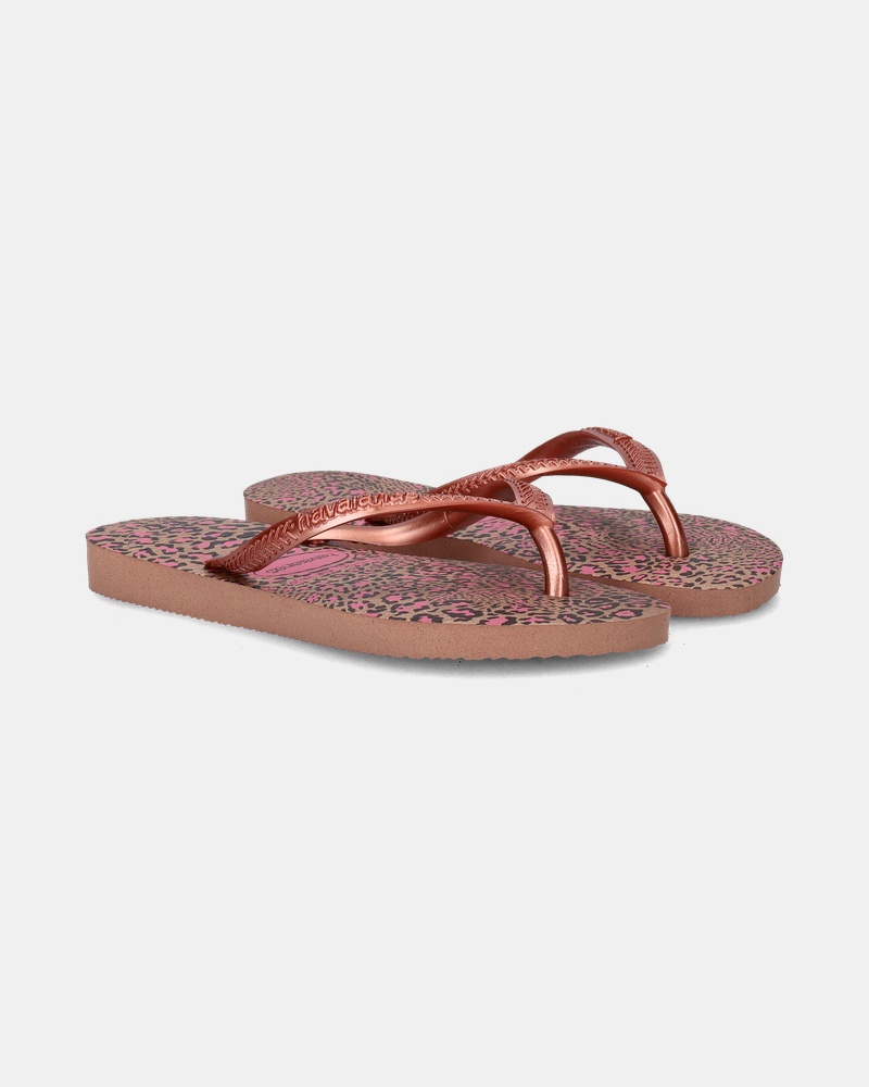 Havaianas Slim Animals Slippers  - rose goud