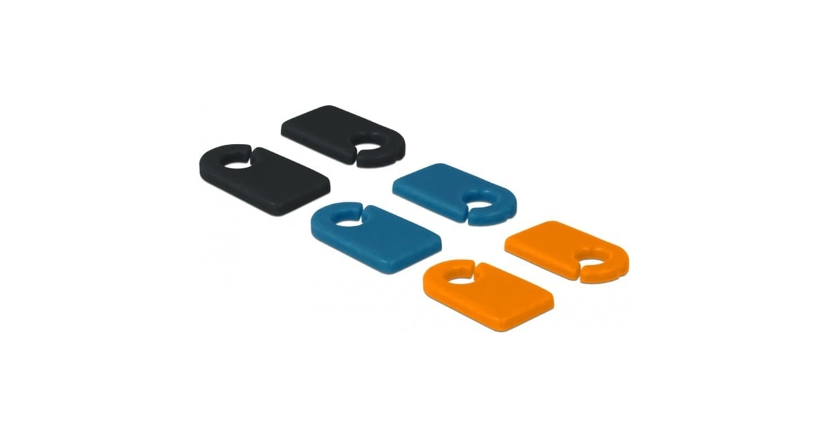 DeLOCKCable Marker Clip voor zelf-etikettering Set 6 stuks kabelclip