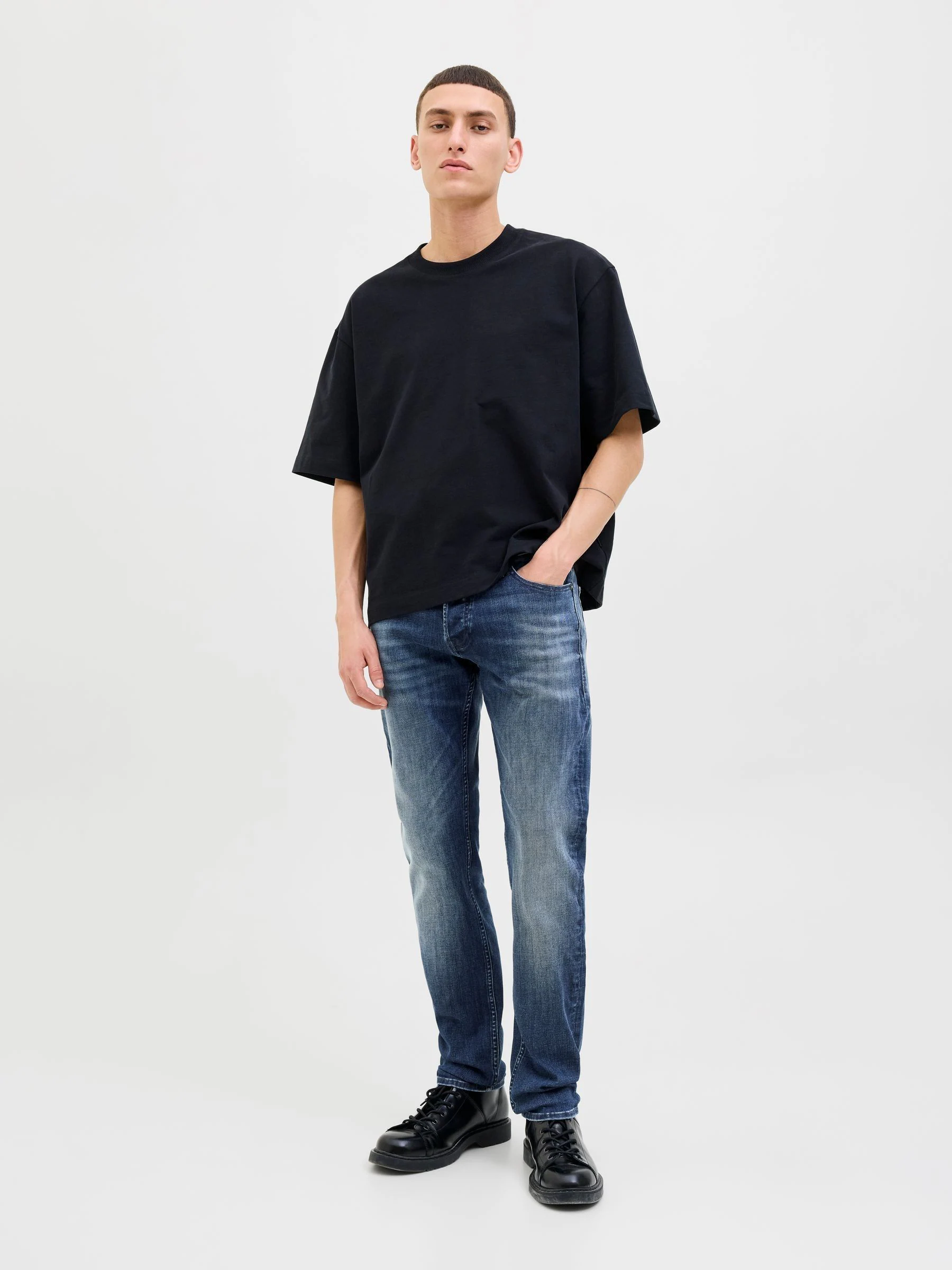 Blauw - JACK & JONES Slim-fit Glenn jeans
