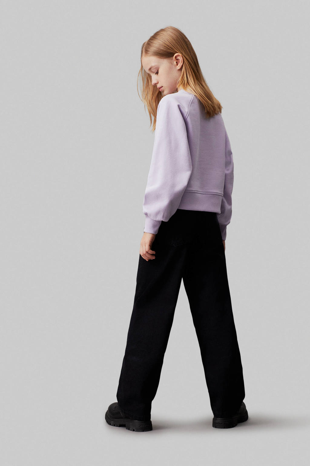 Calvin Klein straight leg jeans clean black