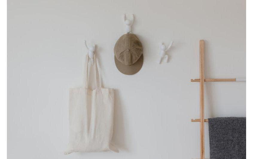 Wandhaken Buddy Weiss, KunststoffWand-Kleiderhaken