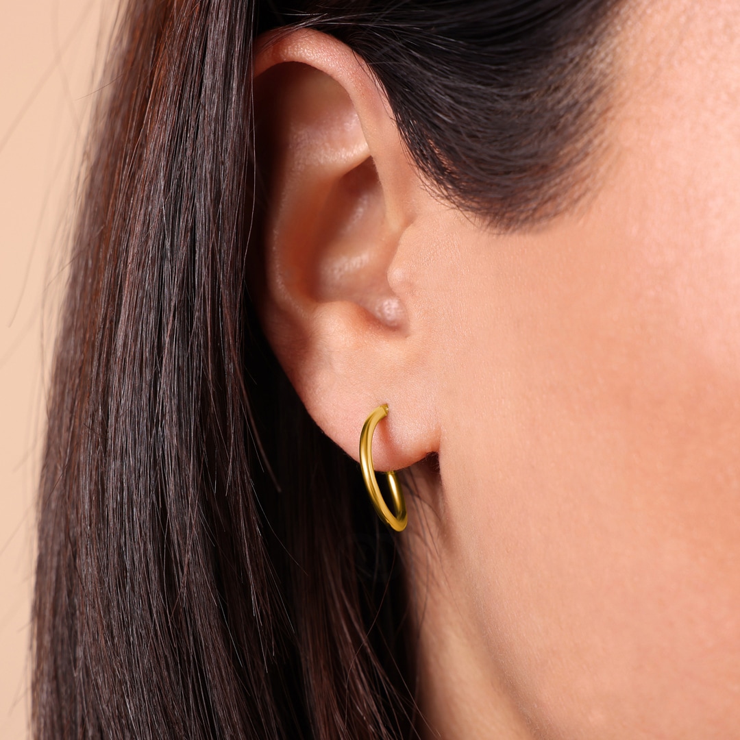 Kreolen 750/18 K Gelbgold 1.6mm Ø 16mm