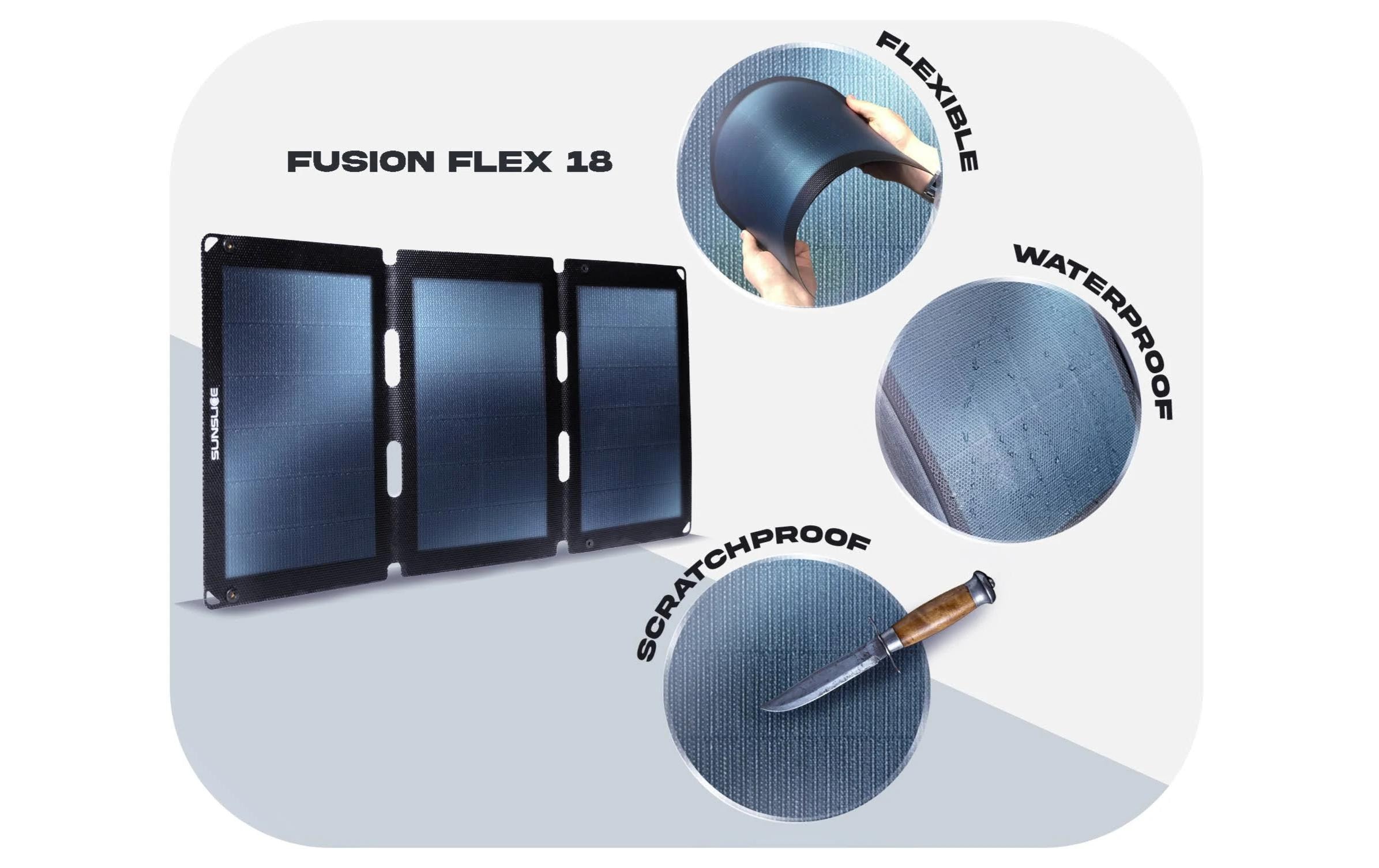 Solarpanel Fusion Flex 18 - 18 W<br>Ultraleichtes Solarpanel für unterwegs