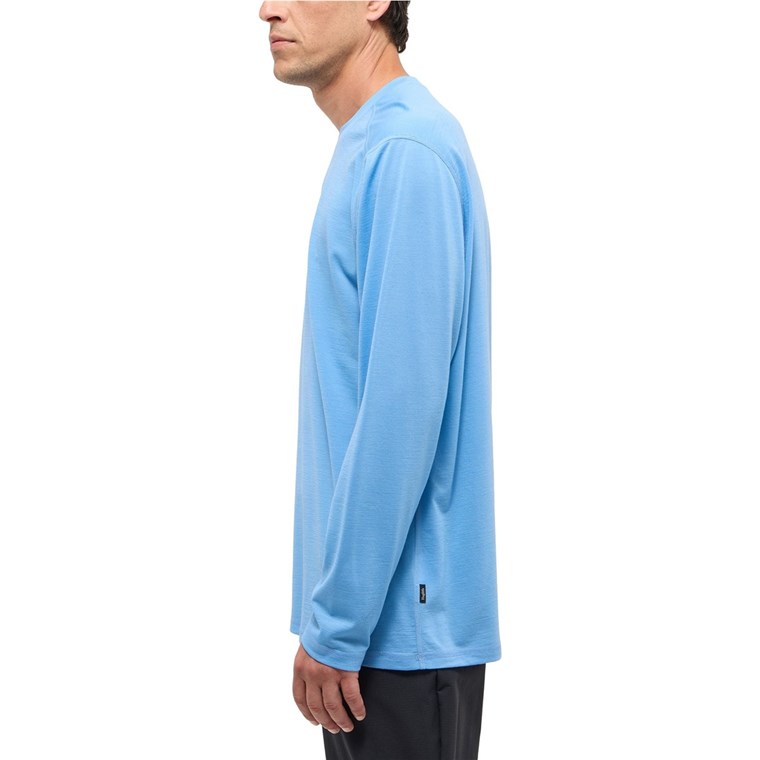 Haglöfs Kaise Wool LS Tee Men Sky Blue