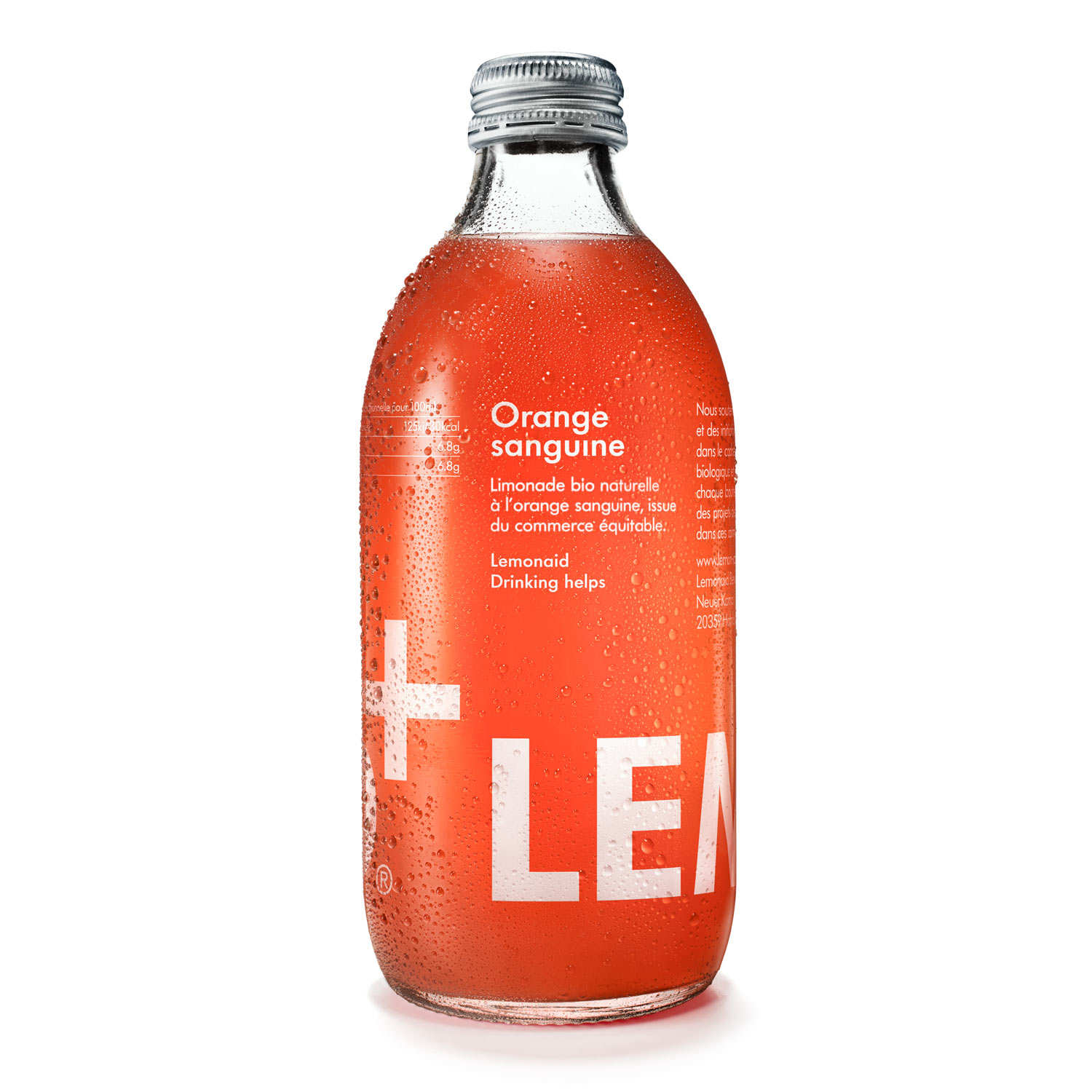 Limonade orange sanguine bio et équitable - Lemonaid