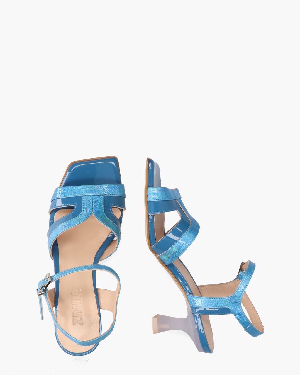 Zinda 2147 Turquoise/Blauw Damessandalen