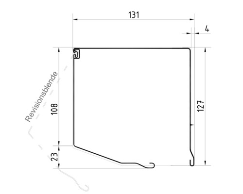 ARON voorzetrolluik, PVC grijs, 550 x 715 mm, aluminium kast RAL 9016 verkeerswit, riemtrekker links