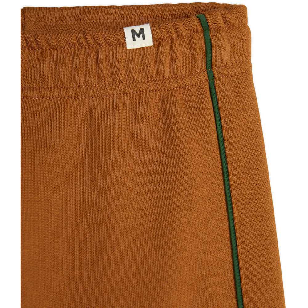 Køb Mini Rodini Brown Plain Piping Sweatpants