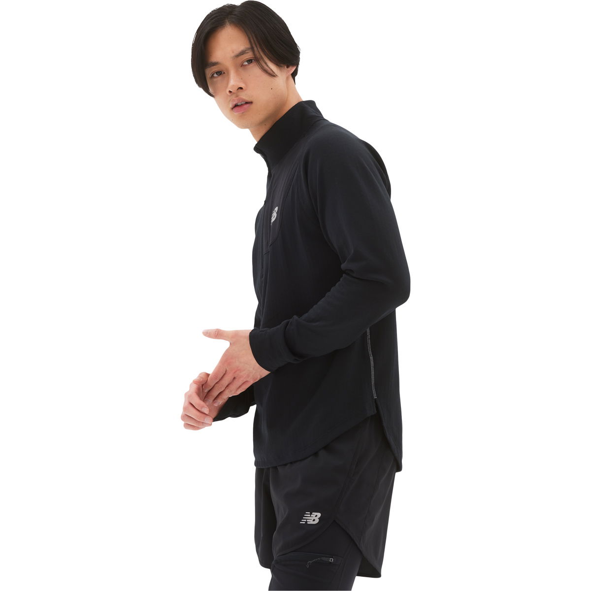 New Balance Heat Grid Half Zip Løbetrøje Herre