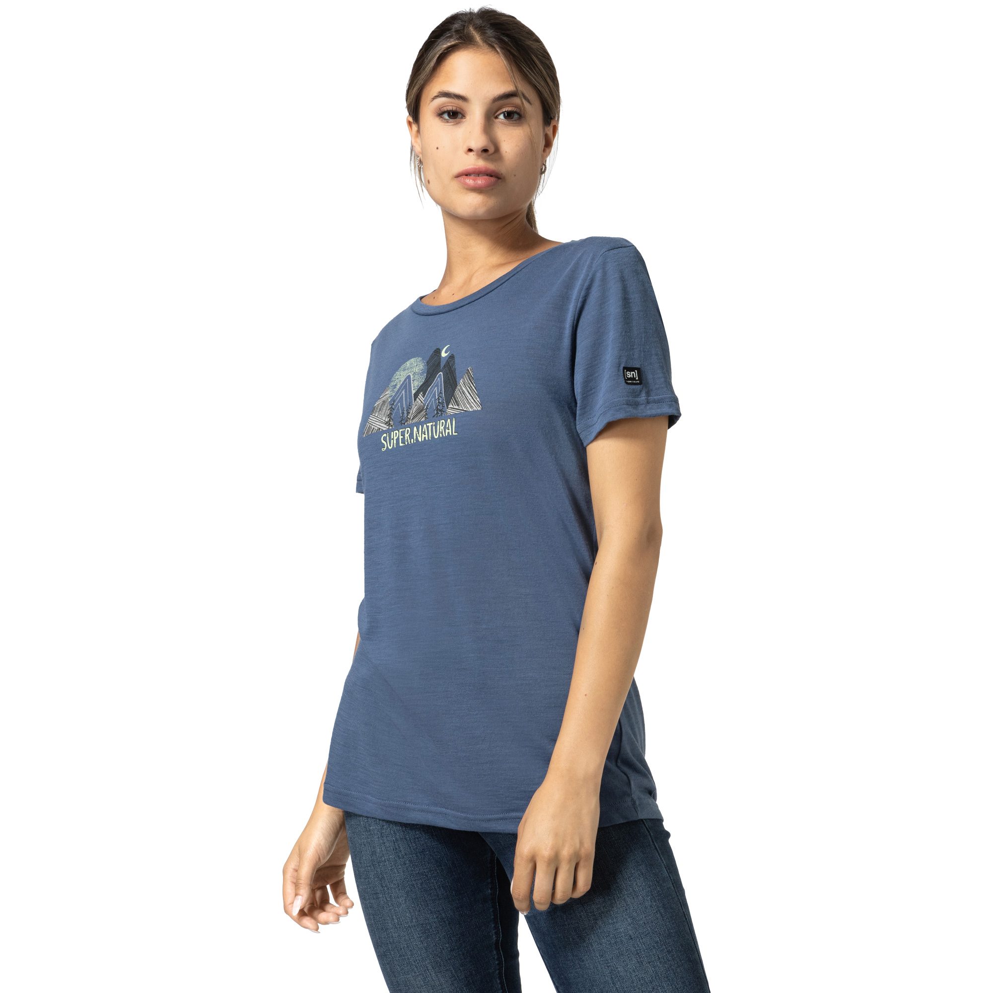 super.natural Triangle Hill T-Shirt Damen night shadow blue