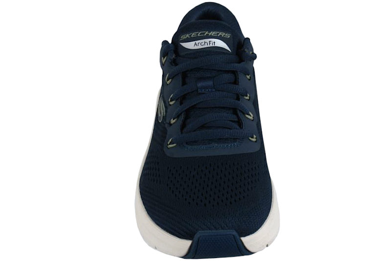 SKECHERS ARCH FIT 2.0 SNEAKERS I BLÅ TEKSTIL